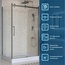 BelBagno Marino Прозрачное стекло / Профиль Оружейная сталь 120х90 Душевой уголок 90x120x195 см, Италия - фото 2