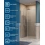 BelBagno Soft Close-2 Прозрачное стекло / Профиль Хром 150х200 Душевая дверь 150x200 см, Италия - фото 2