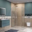 BelBagno Soft Close-2 Прозрачное стекло / Профиль хром 120х80 Душевой уголок 80x120x200 см, Италия - фото 3