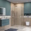 BelBagno Soft Close-2 Прозрачное стекло / Профиль хром 120х80 Душевой уголок 80x120x200 см, Италия - фото 4