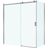 BelBagno Soft Close-2 Прозрачное стекло / Профиль оружеёная сталь 180х80
