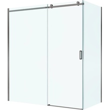 BelBagno Soft Close-2 Прозрачное стекло / Профиль оружеёная сталь 180х80 Душевой уголок 80x180x200 см, Италия - фото 1 - фото 1