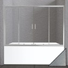 BelBagno Unique Рифлёное стекло / Хром 180х140
