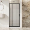 BelBagno Uno Прозрачное стекло /  Профиль Чёрный матовый 120х195