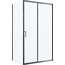 BelBagno Uno 195-AH-1-140/70-C-NERO Прозрачное стекло / Профиль чёрный матовый 140х70 Душевой уголок 70x140x195 см, Италия - фото 1