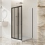 BelBagno Uno Прозрачное стекло / Профиль чёрный матовый 120х90 Душевой уголок 90x120x195 см, Италия - фото 1