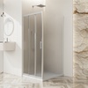 BelBagno Uno Текстурное стекло / Профиль хром 90х90 BelBagno Uno Текстурное стекло / Профиль хром 90х90