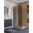 BelBagno Uno L-1-TB-100-BR-Cr Стекло Бронза / Профиль Хром 100х200 Душевая перегородка 100x200 см, Италия - фото 4