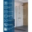 BelBagno Uno L-1-TB-100-C-Cr Прозрачное стекло / Профиль Хром 100х200 Душевая перегородка 100x200 см, Италия - фото 2