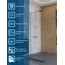 BelBagno Uno L-1-TB-60-C-Cr Прозрачное стекло / Профиль Хром 60х200 Душевая перегородка 60x200 см, Италия - фото 2
