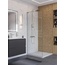 BelBagno Uno L-1-TB-90-C-Cr Прозрачное стекло / Профиль Хром 90х200 Душевая перегородка 90x200 см, Италия - фото 4