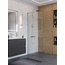 BelBagno Uno L-1-TB-90-C-Cr Прозрачное стекло / Профиль Хром 90х200 Душевая перегородка 90x200 см, Италия - фото 3