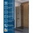 BelBagno Uno L-1-TB-90-BR-Cr Стекло Бронза / Профиль Хром 90х200 Душевая перегородка 90x200 см, Италия - фото 2 BelBagno Uno L-1-TB-90-BR-Cr Стекло Бронза / Профиль Хром 90х200 Душевая перегородка 90x200 см, Италия - фото 2