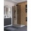 BelBagno Uno L-1-TB-100-BR-GM Стекло Бронза / Профиль Оружейная сталь 100х200 Душевая перегородка 100x200 см, Италия - фото 4