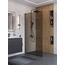 BelBagno Uno L-1-TB-100-BR-GM Стекло Бронза / Профиль Оружейная сталь 100х200 Душевая перегородка 100x200 см, Италия - фото 3