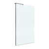 BelBagno Uno L-1-TB-100-C-GM Прозрачное стелко / Профиль Оружейная сталь 100х200