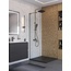 BelBagno Uno L-1-TB-60-C-GM Прозрачное стелко / Профиль Оружейная сталь 60х200 Душевая перегородка 60x200 см, Италия - фото 4