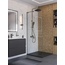 BelBagno Uno L-1-TB-90-C-GM Прозрачное стелко / Профиль Оружейная сталь 90х200 Душевая перегородка 90x200 см, Италия - фото 4