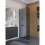 BelBagno Uno L-1-TB-80-GR-Cr Стекло Графит / Профиль Хром 80х200 Душевая перегородка 80x200 см, Италия - фото 3 BelBagno Uno L-1-TB-80-GR-Cr Стекло Графит / Профиль Хром 80х200 Душевая перегородка 80x200 см, Италия - фото 3
