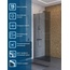 BelBagno Uno L-1-TB-90-GR-Cr Стекло Графит / Профиль Хром 90х200 Душевая перегородка 90x200 см, Италия - фото 2 BelBagno Uno L-1-TB-90-GR-Cr Стекло Графит / Профиль Хром 90х200 Душевая перегородка 90x200 см, Италия - фото 2