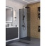 BelBagno Uno L-1-TB-80-GR-GM Стекло Графит / Профиль Оружейная сталь 80х200 Душевая перегородка 80x200 см, Италия - фото 3 BelBagno Uno L-1-TB-80-GR-GM Стекло Графит / Профиль Оружейная сталь 80х200 Душевая перегородка 80x200 см, Италия - фото 3
