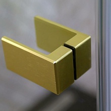 Cezares Bellagio BELLAGIO-AH-1-100/80-C-BORO Прозрачное стекло / Профиль Золото брашированное 100х195 Душевой уголок 80,5x98x196,8 см, Италия - фото 1 - фото 3