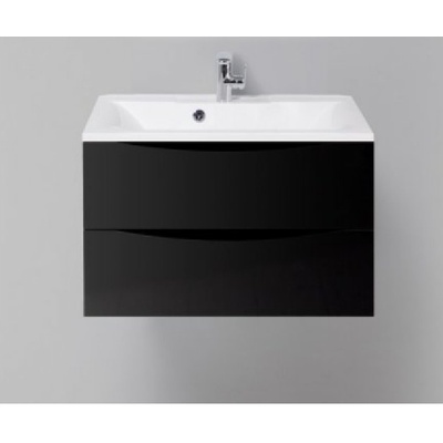 Тумба с раковиной belbagno marino 60 nero lucido