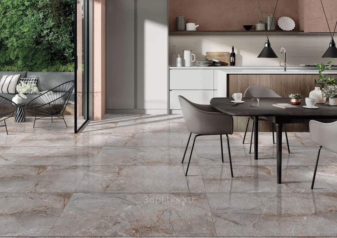 Belleza Asta 60x60, керамогранит, Индия, под камень  - фото интерьера 1