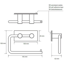 Bemeta Easy 163112221 Нержавеющая сталь полированная Держатель туалетной бумаги 4,2x14,5x10 см, Чехия - фото 1 - фото 3