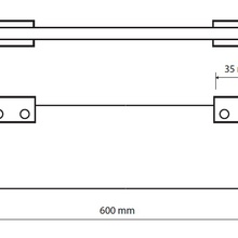 Bemeta Nero 135002240 Черная матовая Полка 11,8x60x1,9 см, Чехия - фото 1 - фото 2