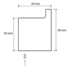 Bemeta Nero 135006010 Черный матовый Крючок 3x1,7x3,8 см, Чехия - фото 1 - фото 2