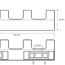 Bemeta Nero 135105210 Черный матовый Крючок 3,3x20,5x4,6 см, Чехия - фото 1 - фото 2