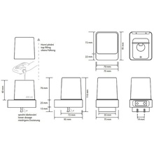 Bemeta Nero 139309310 Черный матовый Дозатор для жидкого мыла 9,5x7,5x11,6 см, Чехия - фото 1 - фото 2