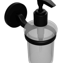 Bemeta Nox 102408020 Белый/Черный Дозатор для жидкого мыла 11,5x6,8x15 см, Чехия - фото 1 - фото 2