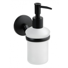 Bemeta Nox 102408020 Белый/Черный Дозатор для жидкого мыла 11,5x6,8x15 см, Чехия - фото 1 - фото 1