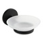 Bemeta Nox 102408030 Белый/Черный Мыльница 13,8x11x6 см, Чехия - фото 1