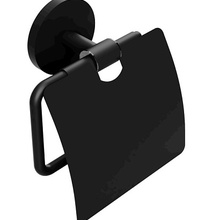 Bemeta Nox 102512010 Черный Держатель туалетной бумаги 5,5x13,8x13,5 см, Чехия - фото 1 - фото 2