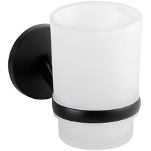 Bemeta Nox 102410010 Чёрный матовый / Матовое стекло Стакан 9,5x6,5x11,5 см, Чехия - фото 1 - фото 1