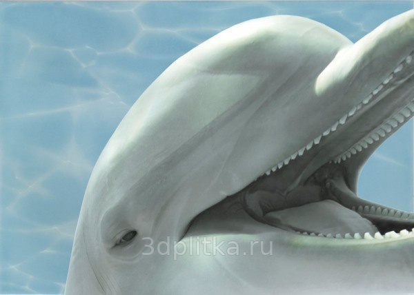 Лазурь 🏆 Дельфины 3 Бирюзовый 35x25 декор от   .