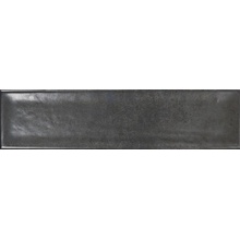 Bestile Tavira Noir Matt Настенная плитка 7,5x30 см, Испания, под кирпич  - фото 1 - фото 1