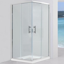 Black&White Stellar Wind S102-900 Прозрачное стекло/Профиль Серебристый Хром 90х90 Душевой уголок 90x90x195 см, Дания - фото 1 - фото 1