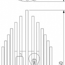 Bogate's Allure 356/2 латунь Светильник 20x45 см, Китай - фото 1 - фото 4