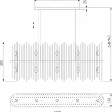 Bogate's Allure 486/10 Люстра 120x17x66 см, Китай - фото 1 - фото 3
