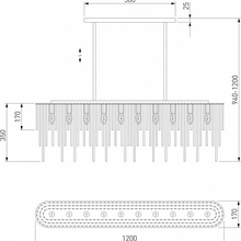 Bogate's Allure 487/10 Люстра 120x17x94 см, Китай - фото 1 - фото 4