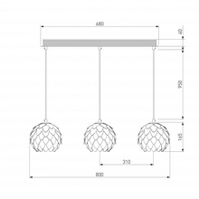 Bogate's Cedro 304/3 Светильник 80x18x120 см, Китай - фото 1 - 2 Bogate's Cedro 304/3 Светильник 80x18x120 см, Китай - фото 1 - фото 2