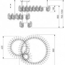 Bogate's Farfalla 90374/3 Потолочный светильник Китай - фото 1 - фото 3