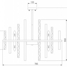 Bogate's Hollis 367/12 Smart Люстра Китай - фото 1 - 3 Bogate's Hollis 367/12 Smart Люстра Китай - фото 1 - фото 3