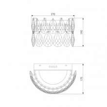 Bogate's Marvel 437/1 Strotskis Настенный светильник 27x19 см, Китай - фото 1 - фото 4
