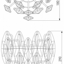 Bogate's Onyx 372/2 Strotskis Настенный светильник 26x29 см, Китай - фото 1 - фото 3