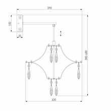 Bogate's Tense 442/1 Бра 39x48 см, Китай - фото 1 - фото 3